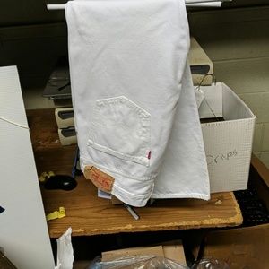 White 501 levi jeans 36/32